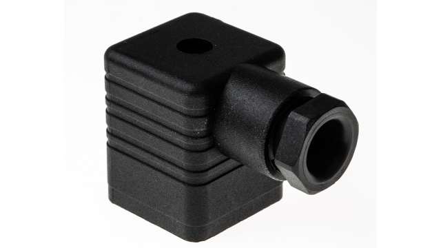 Hirschmann GDM 2P+E DIN 43650 A, Female Solenoid Valve Connector, 250 V ac/dc Voltage | 931965100 GDM 2009 black