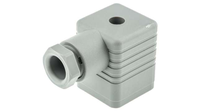 Hirschmann GDM 3P+E DIN 43650 A, Female Solenoid Valve Connector, 250 V ac/dc Voltage | 931969106 GDM 3009 grey