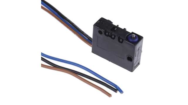 Crouzet Plunger Micro Switch, Pre-wired Terminal, 8 A @ 250 V ac, SPDT, IP67 | 83169002