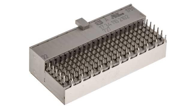 HARTING, har-bus HM 2 mm Pitch Backplane Connector, Right Angle Female, 7 Row, 110 Way | 17341102102