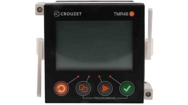 Crouzet Syr-Line Series Panel Mount Timer Relay, 24V ac/dc, 1-Contact, 0.001 → 9.999 s, 0.01 → 99.99 s, | MDE1R0524U