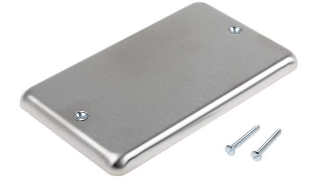 MK Electric White 2 Gang Blanking Plate | K3329BSS