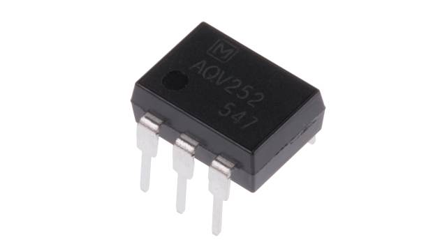 Panasonic, AQV252 DC Input MOSFET Output Optocoupler, Through Hole, 6-Pin DIP | AQV252