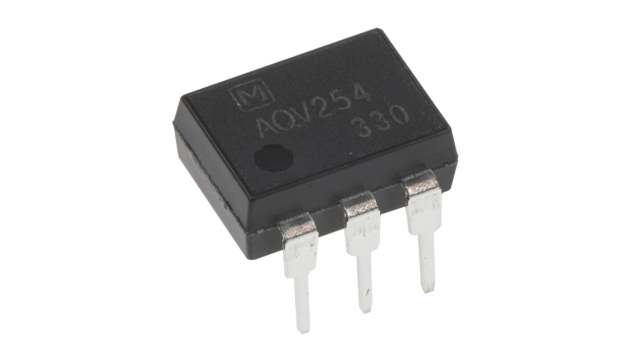 Panasonic, AQV254 DC Input MOSFET Output Optocoupler, Through Hole, 6-Pin DIP | AQV254