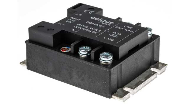 Celduc SG4 Series Solid State Relay, 40 A Load, Panel Mount, 265 V rms Load, 10 V dc Control | SG444020