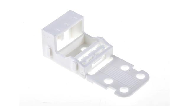 WAGO, 221 Wire Splice Connector, White, Uninsulated | 221-503