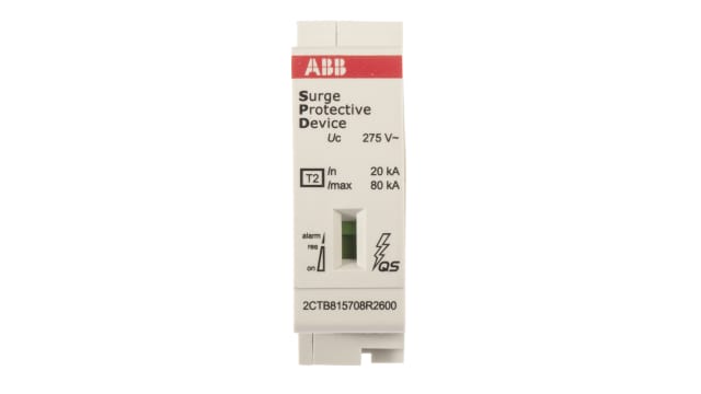 ABB, OVR Surge Protection Device 80 kA Maximum Surge Current Surge Protection Device | 2CTB815708R2600