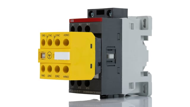 ABB Jokab AFS Contactor, 24/60 V ac Coil, 3-Pole, 25 A, 9 kW 24 V, 3 NO, 600V ac | 1SBL137082R1122  AFS09-30-22-11