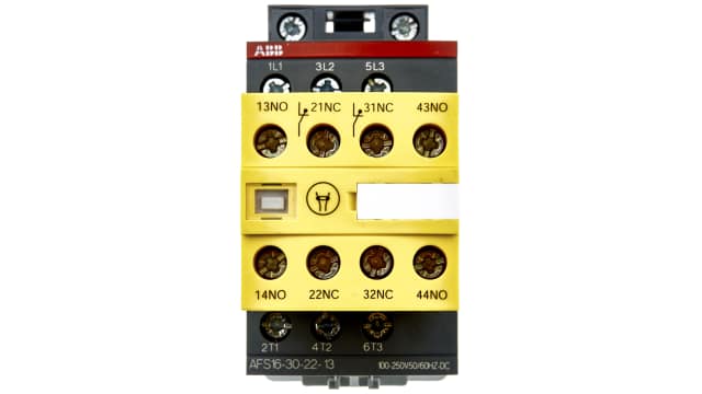 ABB Jokab AFS Contactor, 100/250 V ac/dc Coil, 3-Pole, 30 A, 9 kW 24 V, 3 NO, 600V ac | 1SBL177082R1322  AFS16-30-22-13