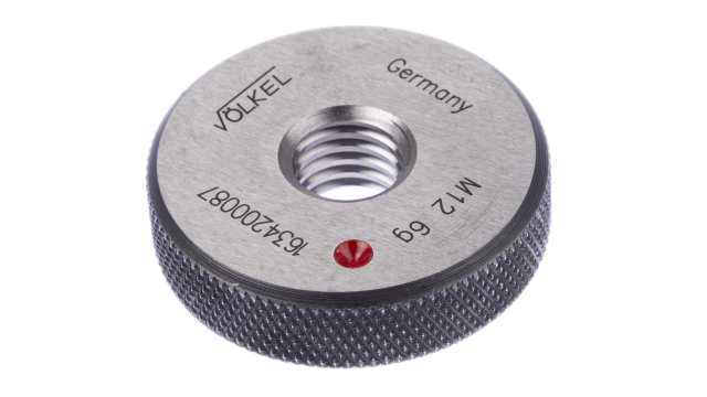 Volkel M12 x 1.75 Ring Ring Gauge, 1.75 mm Pitch Diameter | 16342