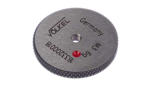 Volkel M3 x 0.5 Ring Ring Gauge, 0.5 mm Pitch Diameter | 16332