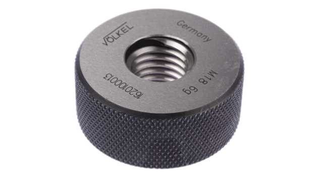 Volkel M18 x 2.5 Ring Ring Gauge, 2.5 mm Pitch Diameter | 16201