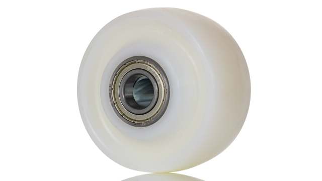 Tente White Polyamide Low Roll Resistence Trolley Wheel, 1200 kg | TOP100X50-20