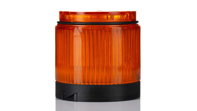 Allen Bradley 856T Series Amber Rotating Effect Beacon Tower, 24 V ac/dc, LED Bulb, AC, DC, IP66, IP67 | 856T-BR5