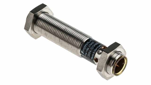 Pepperl + Fuchs Capacitive Threaded Barrel Proximity Sensor, M12, 4 mm Detection, PNP NO, 10 → 36 V dc | CBB4-12GH60-E2-V1