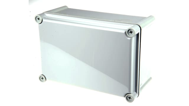 Fibox SOLID PC Series Grey Grey Lid Polycarbonate Enclosure, IP67, IK09, IK08 130 mm, 278 mm, 188 mm | PC 2819 13 G ENCLOSURE