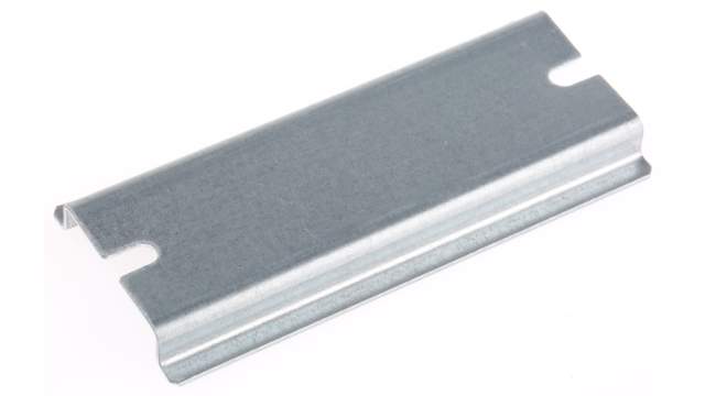 Fibox Steel Unperforated DIN Rail, 80 mm x 35 mm x 8 mm | B-3 DIN-35 RAIL