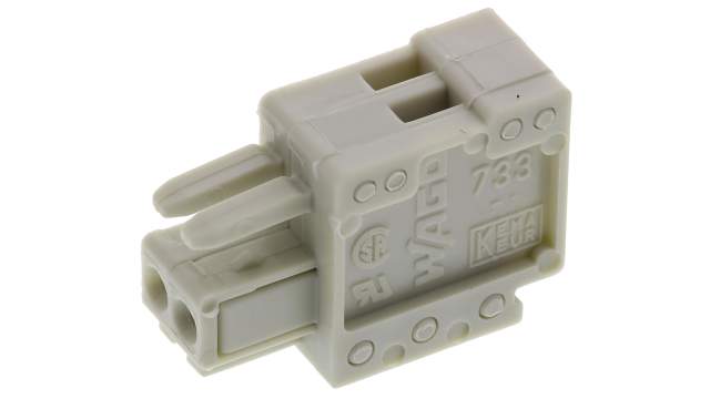 WAGO, 2.5mm Pitch, 2 Way, Pluggable Terminal Block, Plug, 733-102 | 733-102