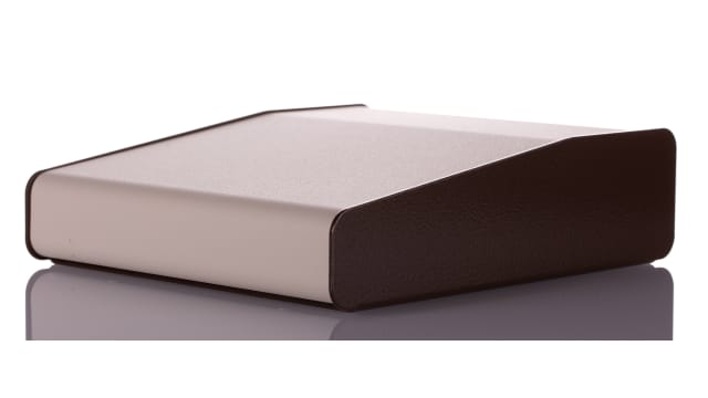 CAMDENBOSS 2000 Series Beige, Brown Aluminium Desktop Enclosure Sloped Front, 210 mm 55 mm, 178 mm | RTM2601-BR/B