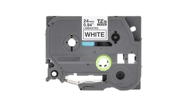 Brother Black on White Label Printer Tape, 8 m Length, 24 mm Width | TZe-251