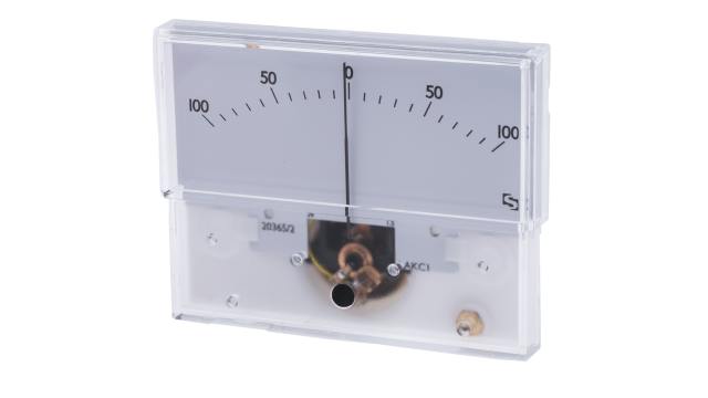Sifam Tinsley Analogue Panel Ammeter 25 A AC/DC, 27 mm x 27 mm, ±1.5 % Moving Coil | IS 11005