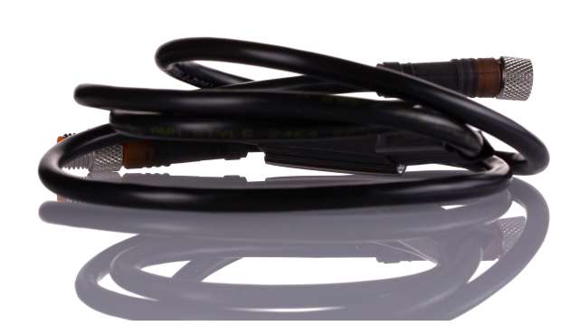 Lumberg Automation Male 4 way Straight to Female 4 way Straight Sensor Actuator Cable | 4253 RSMV 4-RKMV 4-295/1 M