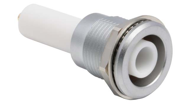 LEMO 2S Series Panel Mount Female Circular Coaxial, Straight Body Solder | ERA.2S.408.TL