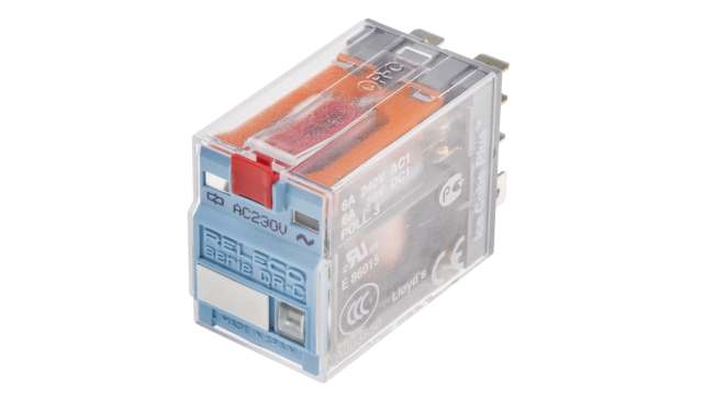 Releco PCB Mount Power Relay, 230V ac Coil, 6A Switching Current, DPDT | C7-T21X / AC 230 V