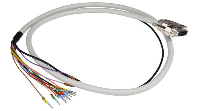 Phoenix Contact Female 15 Pin D-sub Unterminated Serial Cable, 1m, 25/S, CABLE-D-15SUB/F/OE/0 Series | 2926098