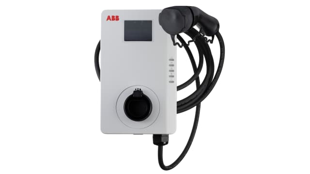 ABB 3 Phase 22kW EV Charging Point, 320 → 480V ac O/P, 32A O/P Type 2 | 6AGC081285