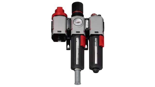 Norgren 1/4 in G Filter Regulator Lubricator, Automatic Drain, 40 μm Filtration Size - Yes | BL82-201G