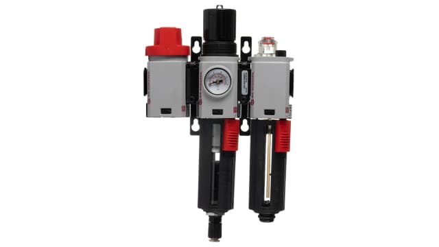 Norgren 3/8 in G Filter Regulator Lubricator, Automatic Drain, 40 μm Filtration Size - Yes | BL82-301G