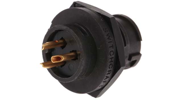 Switchcraft Circular Connector, 3 Contacts, Panel Mount, Standard Connector, Socket, Female, IP68, IP69K, EN3 Series | EN3P3FX