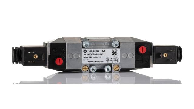 Norgren 5/2 Pneumatic Solenoid Valve - Solenoid/Solenoid ISO Star Series 24V dc, SXE0573-A60-00-13J | SXE0573-A60-00-13J