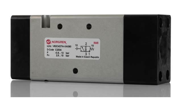 Norgren 3/2 Solenoid Pilot Valve - Pilot/Spring G 3/8 V62 Series | V62C4D7A-XA090