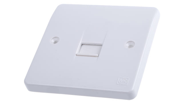 MK Electric White Telephone Socket 3 | K427 WHI