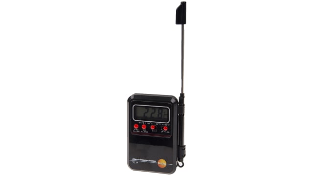 Testo Mini Alarm Probe Digital Thermometer, Penetration Probe, 1 Input(s), 150 °C Max, ±1°C Accuracy | 0900 0530