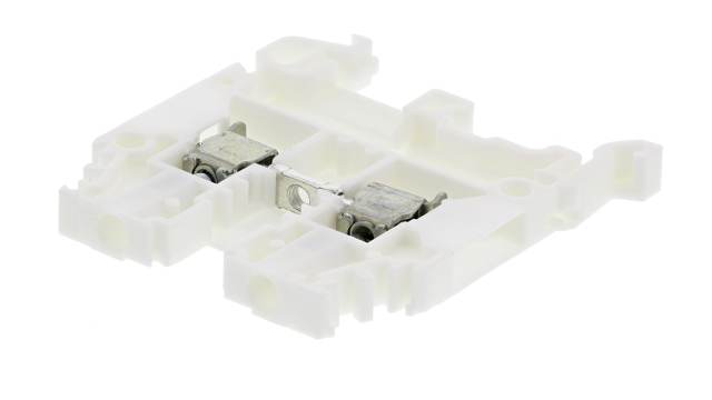 Entrelec 1SNA105052R2100 SNA Series DIN Rail Terminal Block White, 2.5 mm², 1-Level, Screw | 1SNA105052R2100