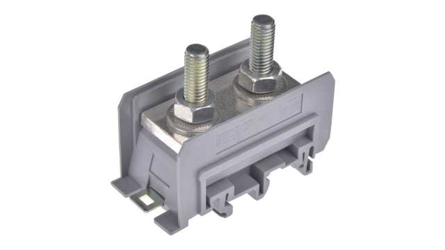 Entrelec 1SNA115146R1500 SNA Series DIN Rail Terminal Block Grey, 70 mm², 1-Level, Bolt | 1SNA115146R1500