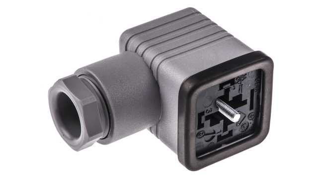 Hirschmann GDM 3P+E DIN 43650 A, Female Solenoid Valve Connector, 250 V ac/dc Voltage | 931952106 GDM 3011 grey