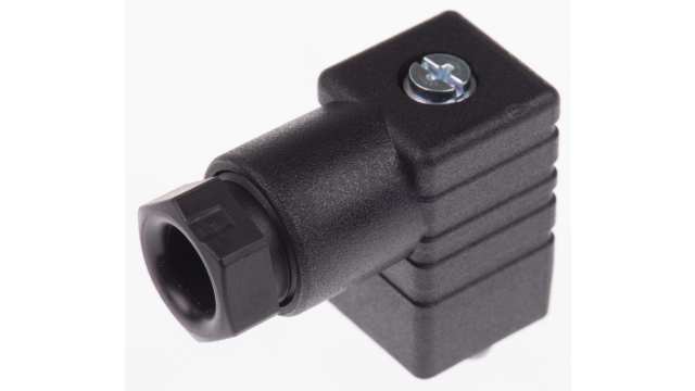 Hirschmann GDS 2P+E DIN 43650 C, Female Solenoid Valve Connector, 250 V ac/dc Voltage | 933138100 GDS 207 black
