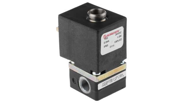 Norgren 2/2 Pneumatic Solenoid Valve - Solenoid/Spring G 1/8 V03 Series 24V dc | V03A286J-B613A