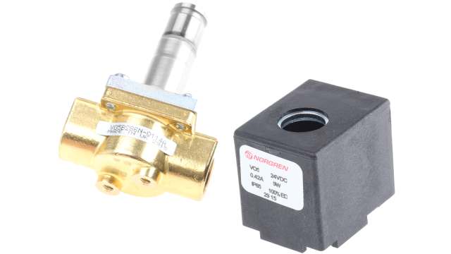 Norgren 2/2 Pneumatic Solenoid Valve - Solenoid/Spring G 1/4 V05 Series 24V dc | V05B286N-B433A