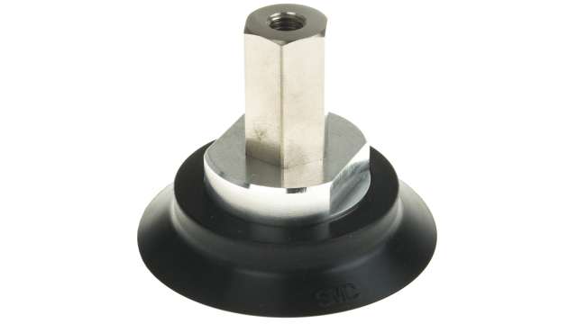 SMC 80 mm Heavy Duty Nitrile Rubber (NBR) Suction Cup ZPX80HN-B01-B10 M10 | ZPX80HN-B01-B10