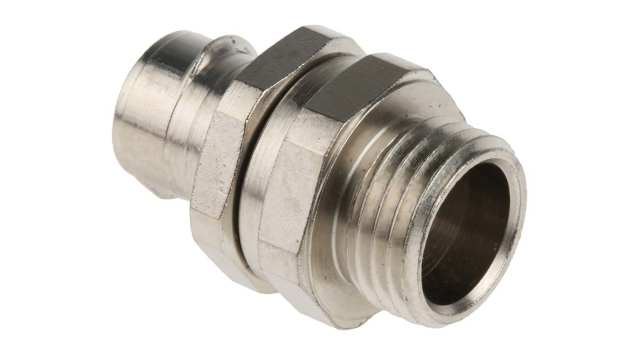 Adaptaflex Conduit Nickel, Conduit Fitting, 16 mm Nominal Size, M16, Brass, Silver IP40  rating | 7TCA296010R0045  S16/M16/B