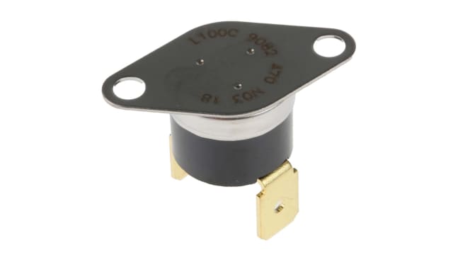 Honeywell Bi-Metallic Thermostat, Opens at +100°C, +150°C Max, NC, Manual Reset, Bracket Mount | 2455RM-90820470