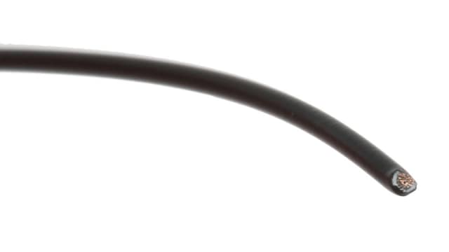 TE Connectivity Black 0.25 mm² Test Lead Wire, 24 AWG, 19/36, 100m, Polyalkene Insulation, 44A0111-24-0 | 44A0111-24-0