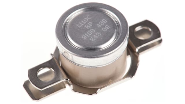 Honeywell Bi-Metallic Thermostat, Opens at +110°C, Closes at +95°C, +186°C Max, NC, Automatic Reset | 2455RP-91000439