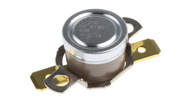 Honeywell Bi-Metallic Thermostat, Opens at +100°C, Closes at +85°C, +186°C Max, NC, Automatic Reset | 2455RP-91000438