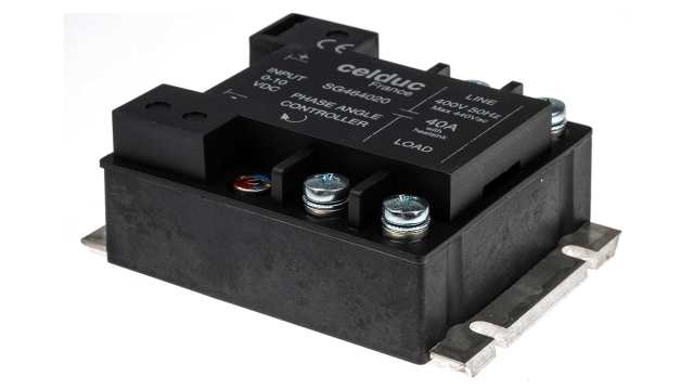 Celduc SG4 Series Solid State Relay, 40 A Load, Panel Mount, 460 V rms Load, 10 V dc Control | SG464020